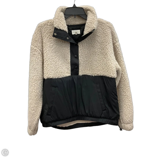 Sweatshirt Collar By Lou And Grey In Black & Tan, Size: S