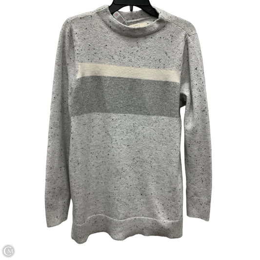 Top Long Sleeve By Loft In Grey, Size: L