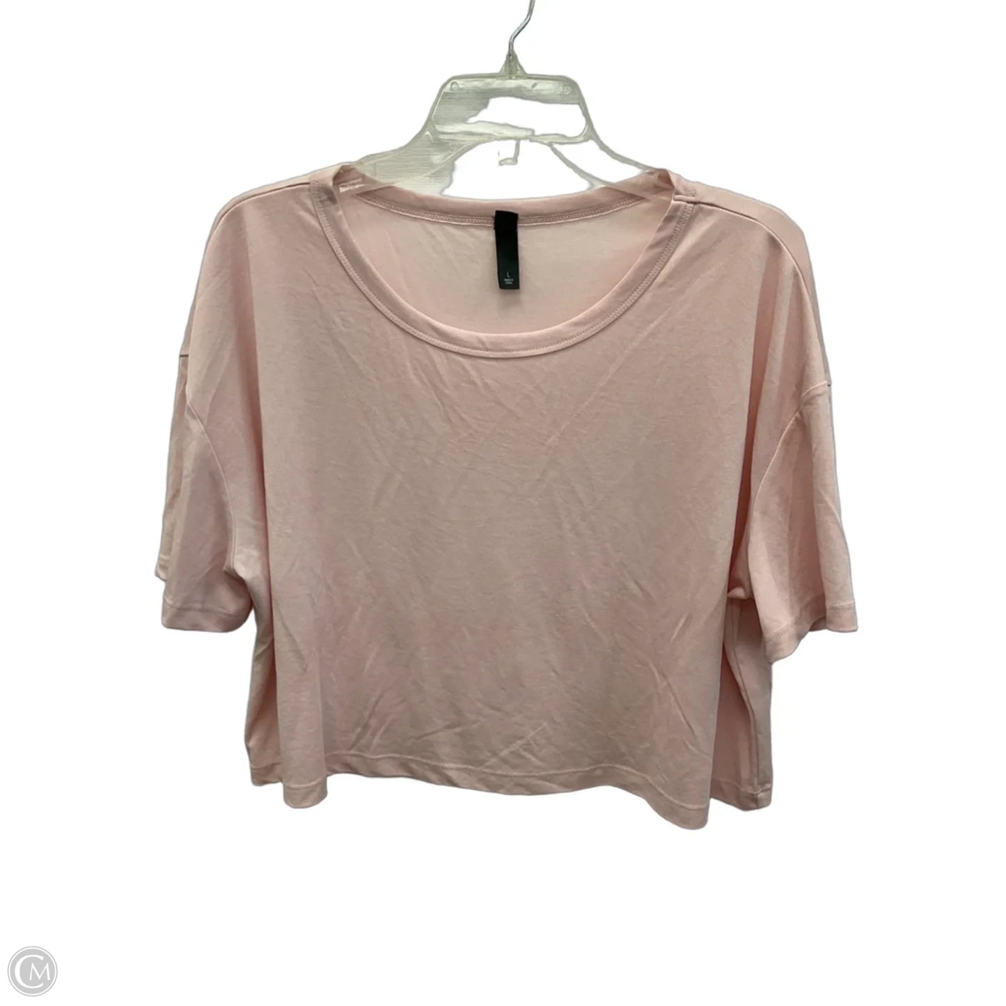 Athletic Top Short Sleeve By Alya In Pink, Size: L