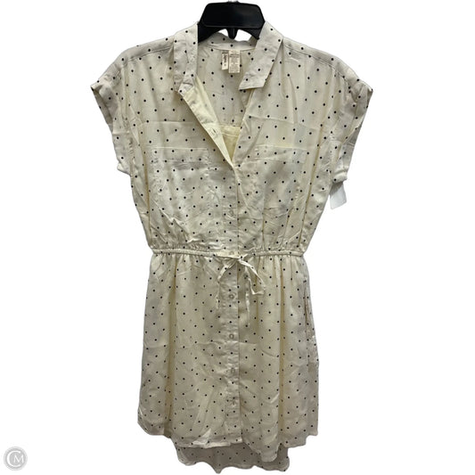 Dress Casual Short By Japna In Cream, Size: S