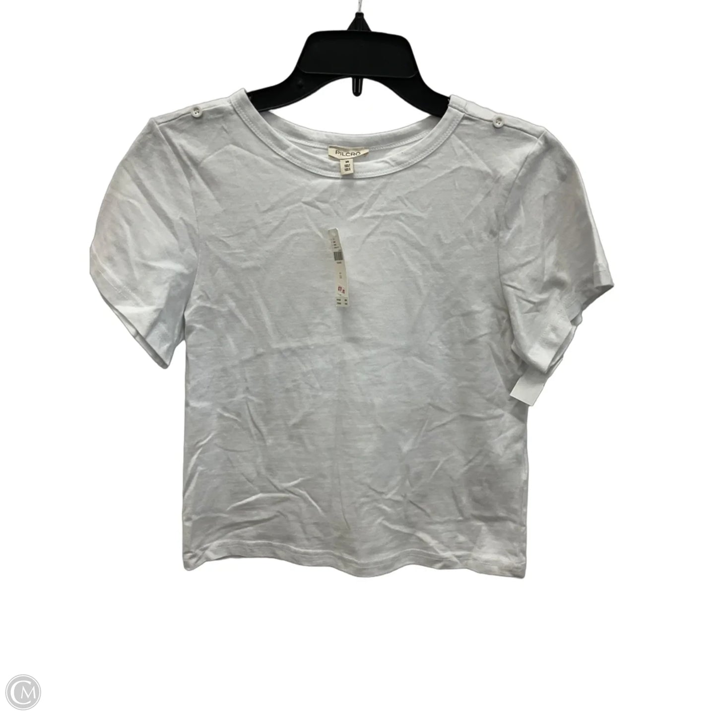 Top Short Sleeve Basic By Pilcro In White, Size: Xs