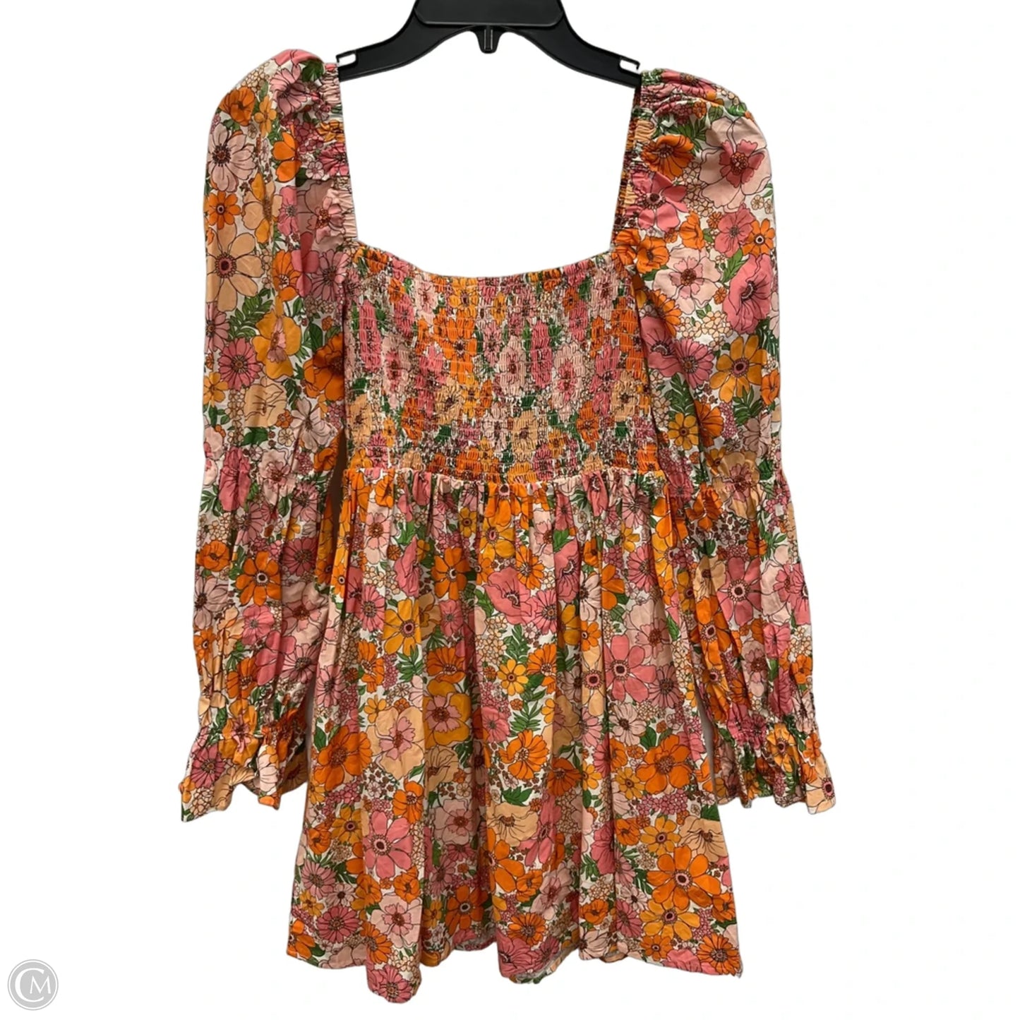 Dress Casual Short By Gianni Bini In Orange & Pink, Size: S