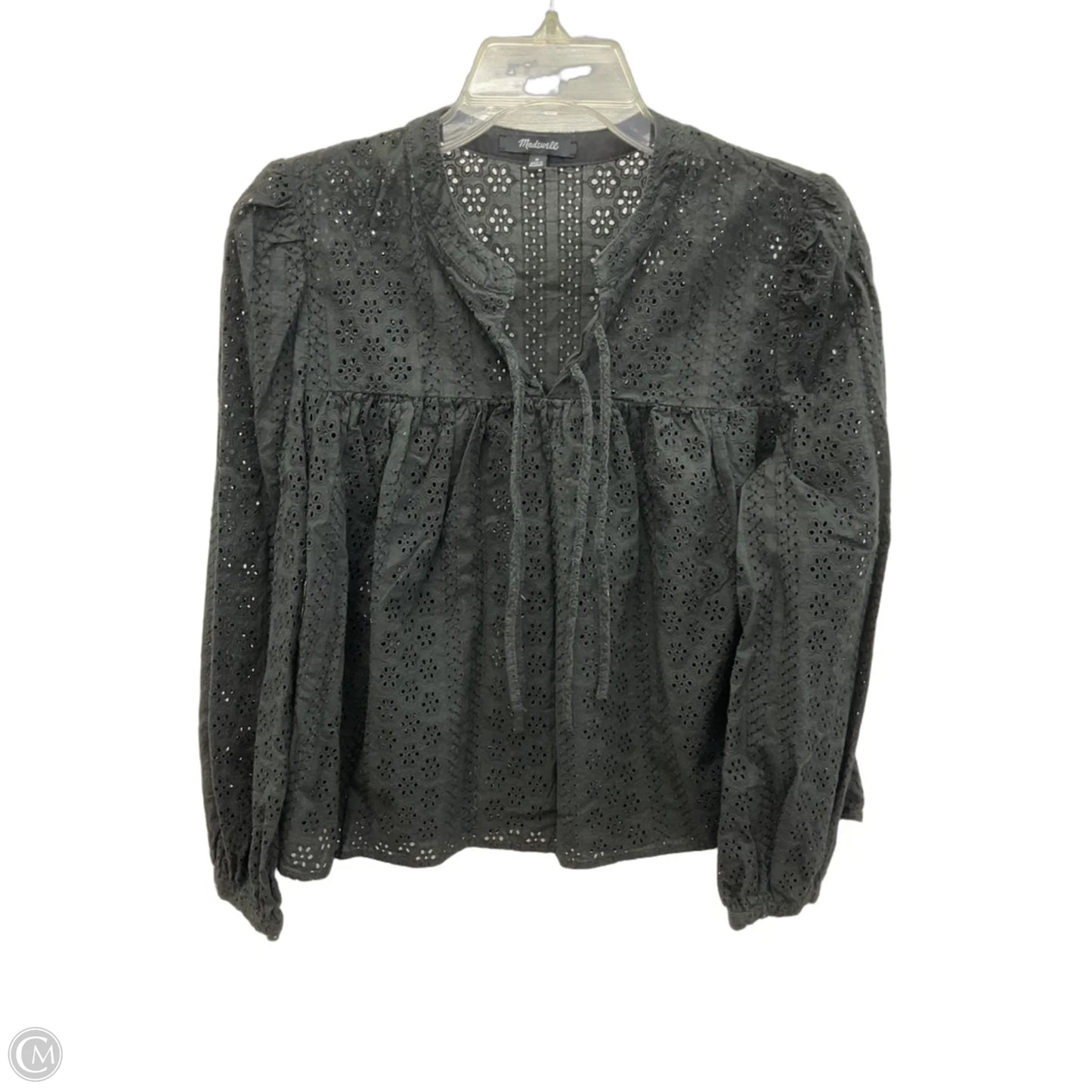 Top Long Sleeve By Madewell In Black, Size: M