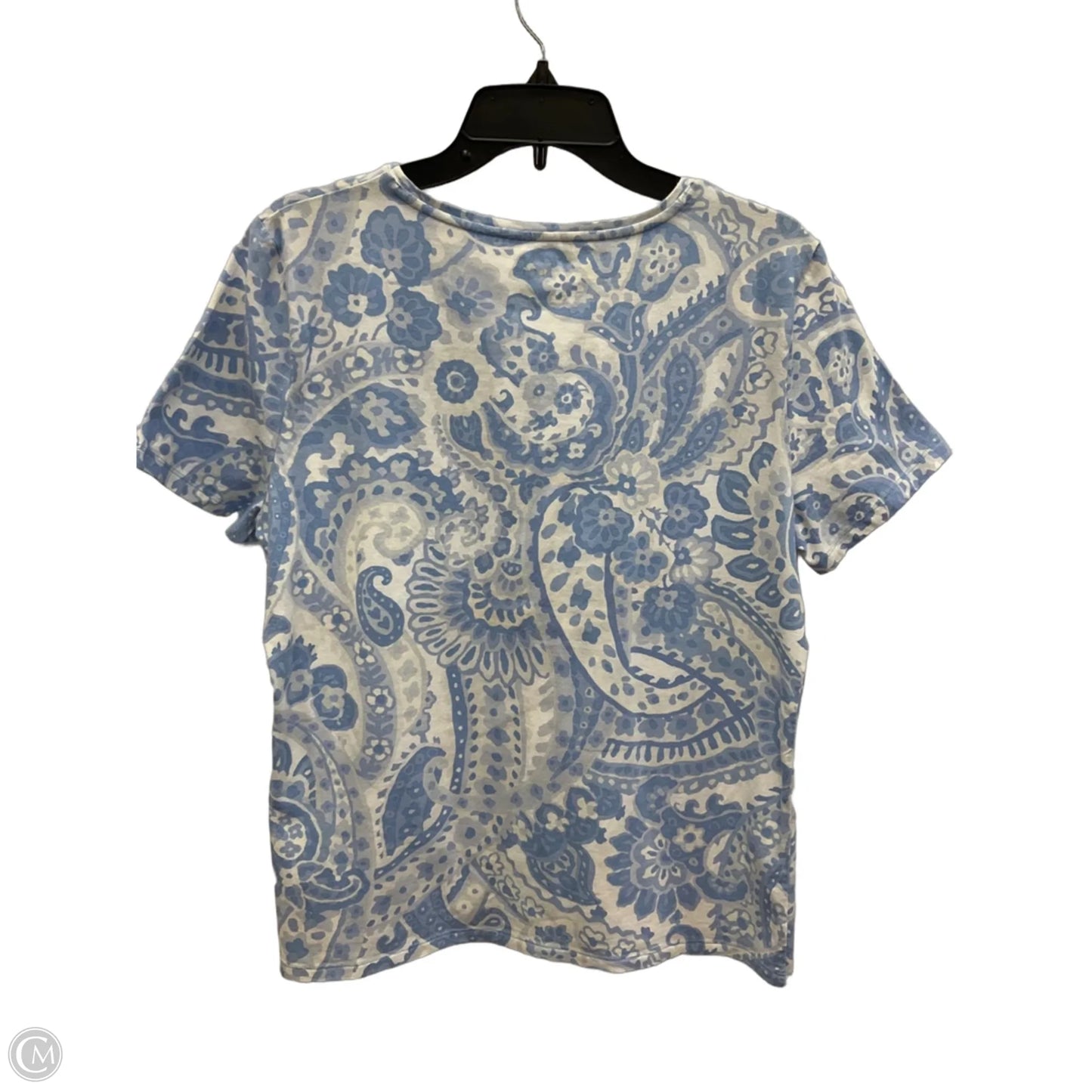Top Short Sleeve By Talbots In Blue, Size: Xlp