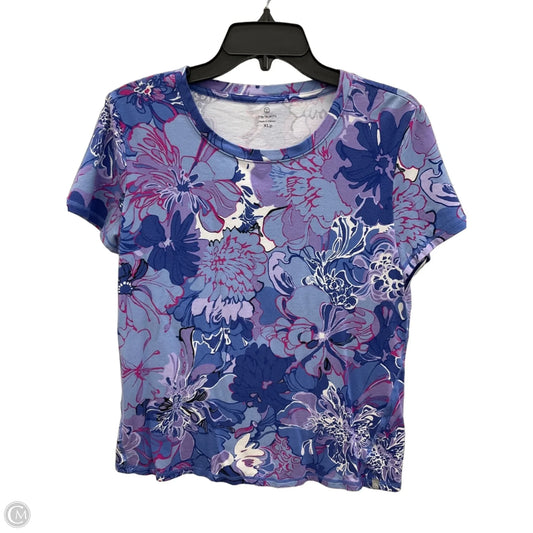 Athletic Top Short Sleeve By Talbots In Purple, Size: Xlp