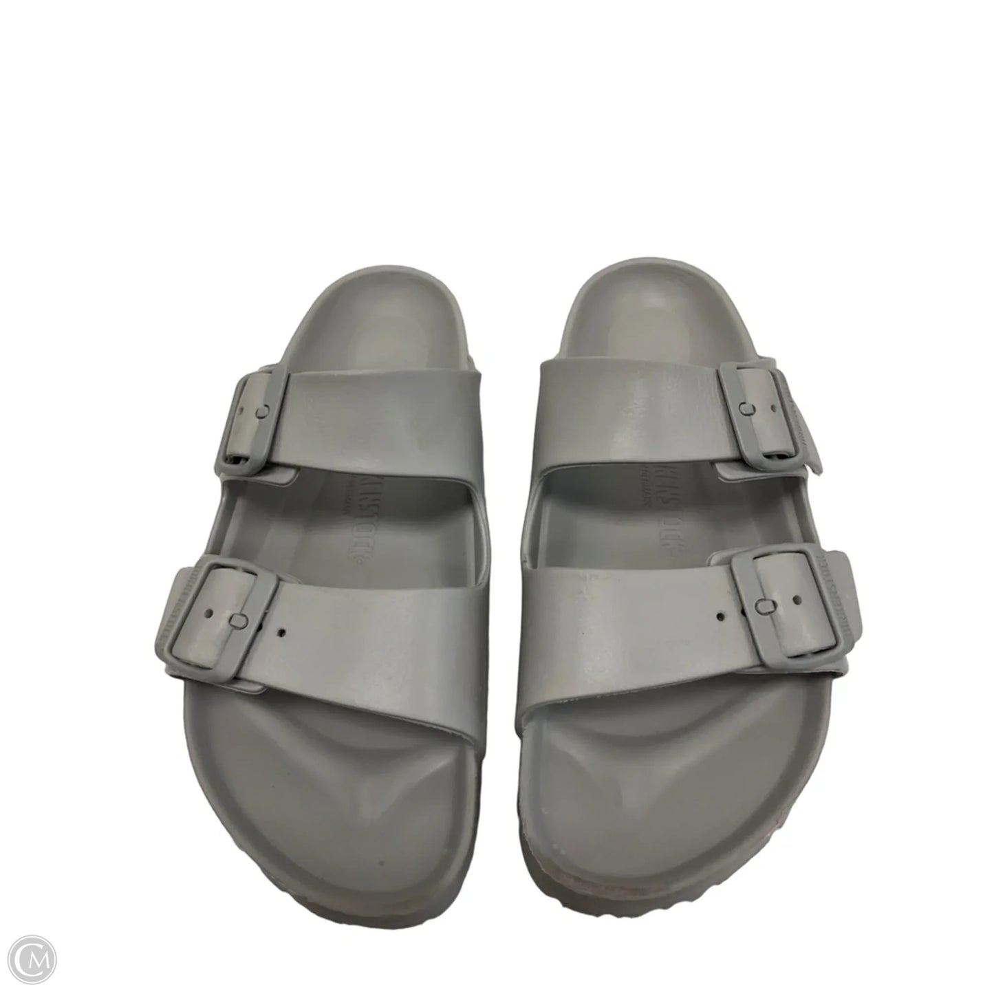 Sandals Flats By Birkenstock In Grey, Size: 8