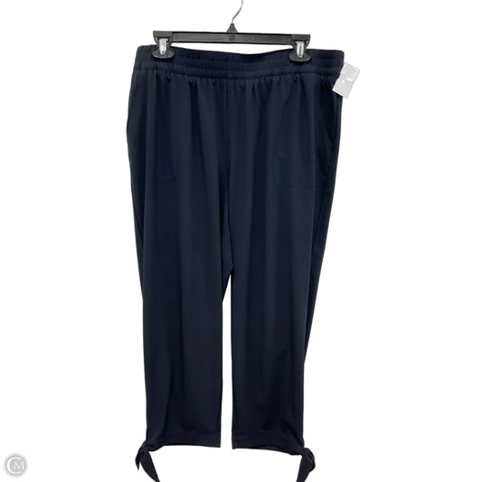 Athletic Pants By Talbots In Navy, Size: L