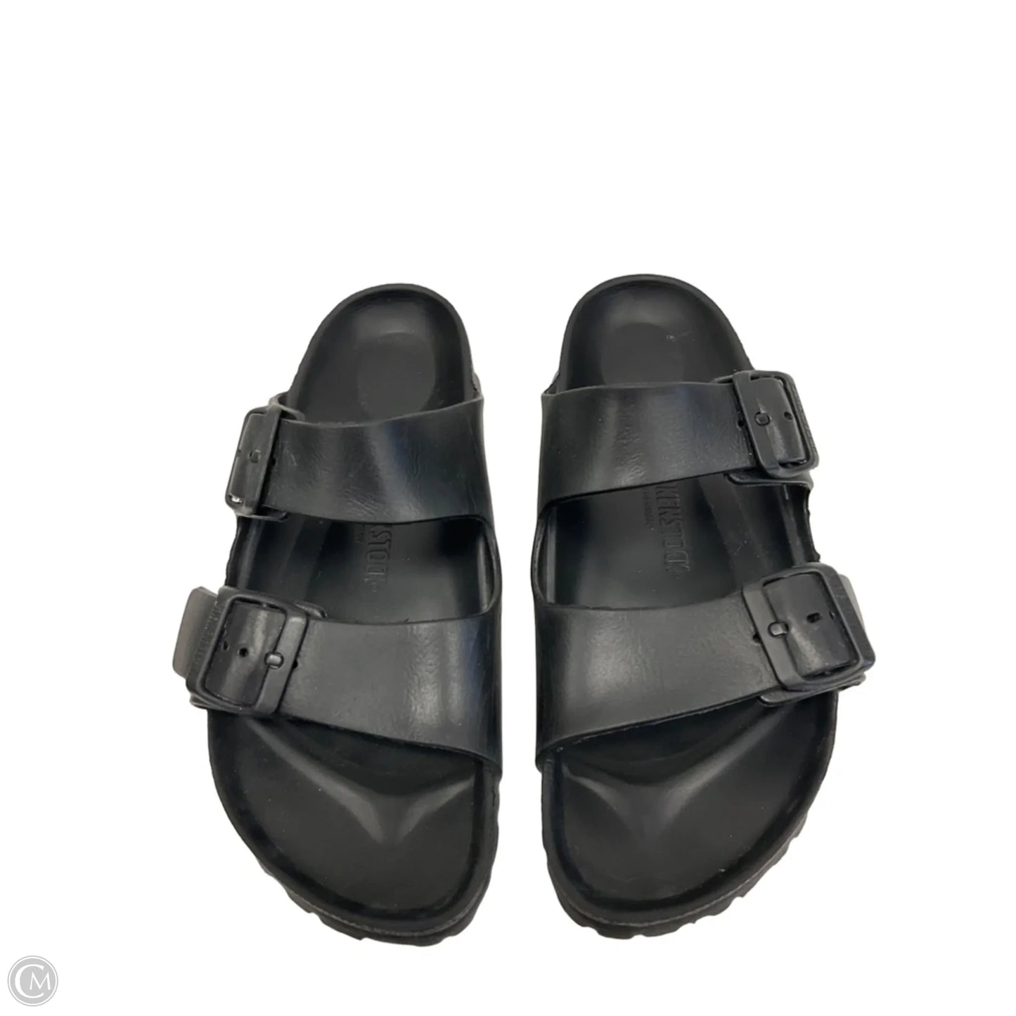 Sandals Flats By Birkenstock In Black, Size: 8