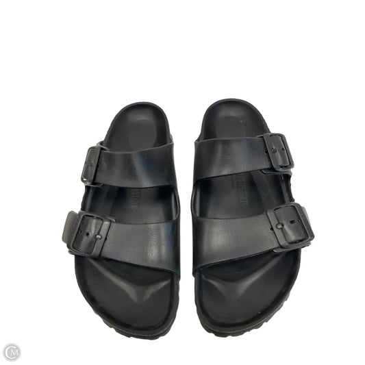 Sandals Flats By Birkenstock In Black, Size: 8