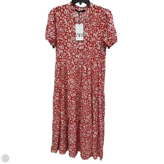Dress Casual Maxi By Zara In Red, Size: Xs