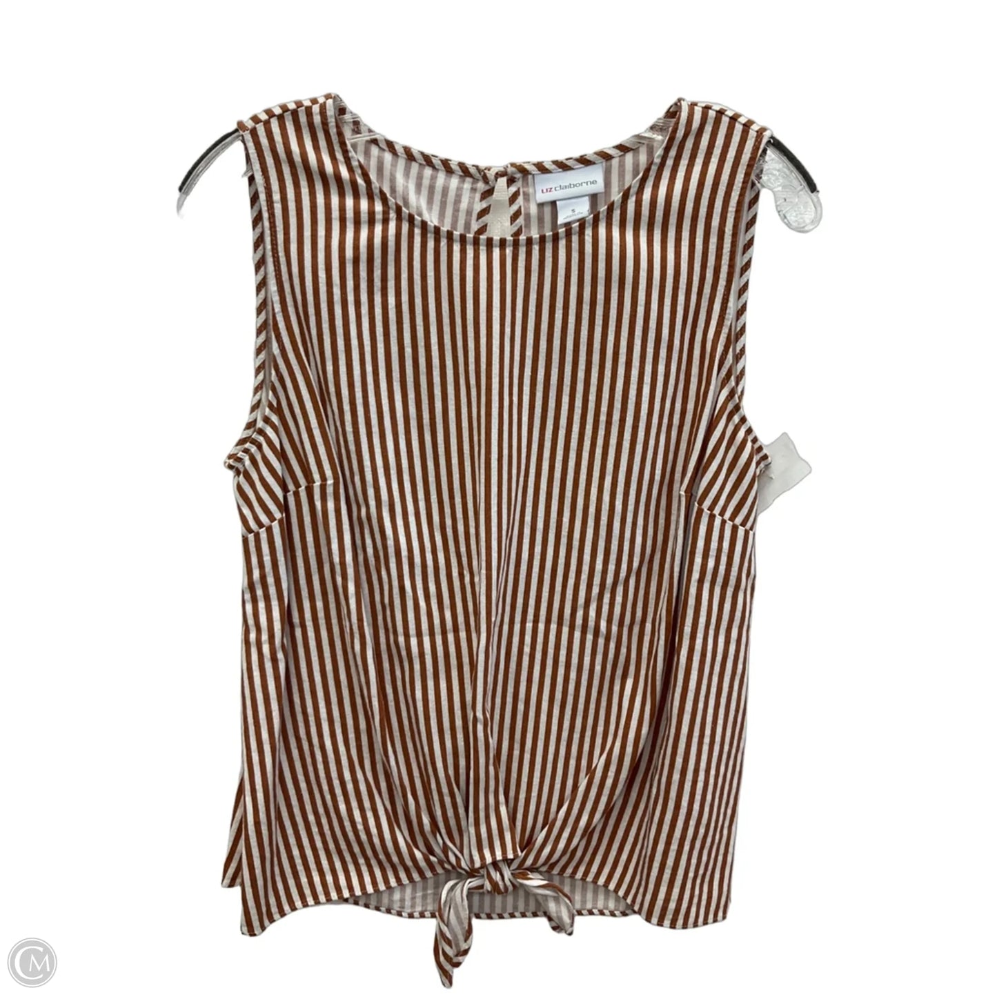 Top Sleeveless By Liz Claiborne In Orange, Size: S