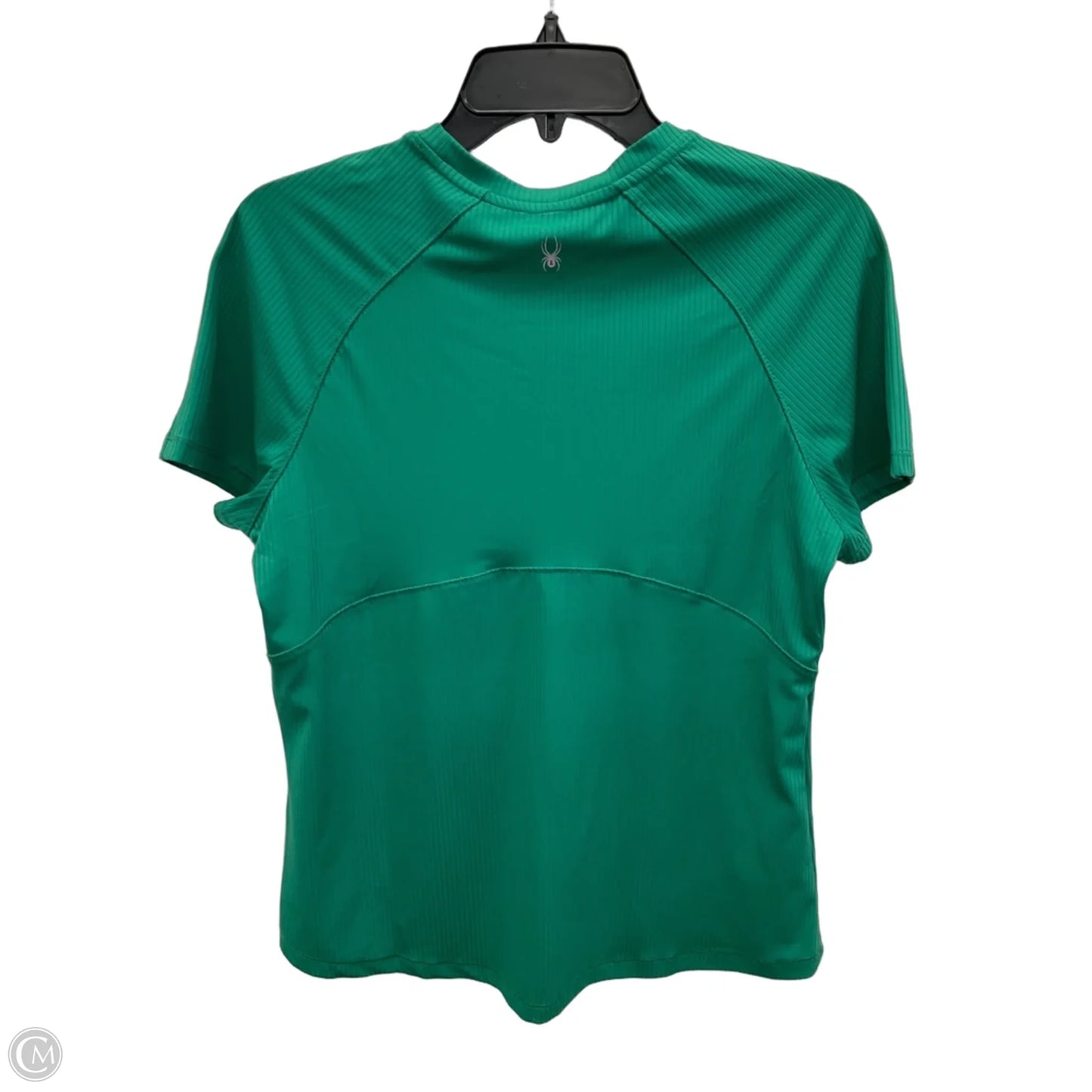 Athletic Top Short Sleeve By Spyder In Green, Size: M