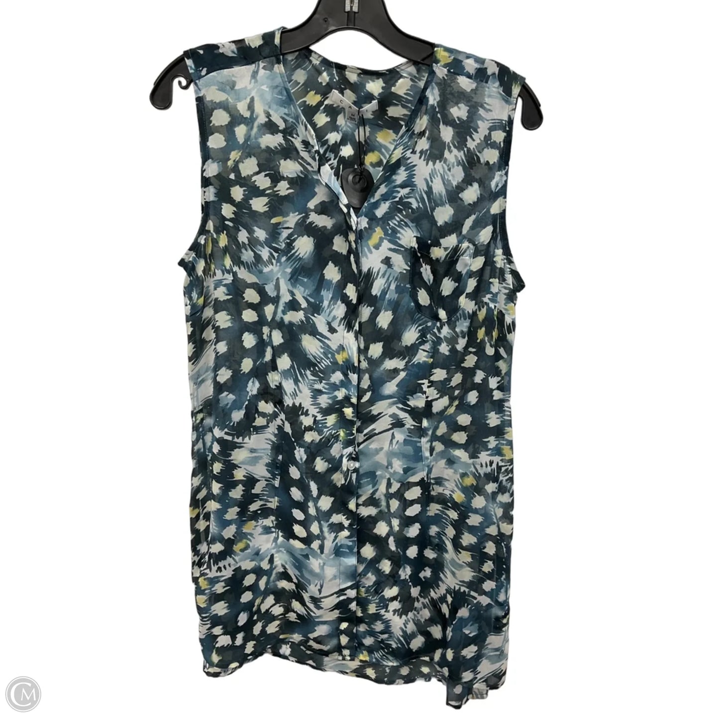 Tunic Sleeveless By Cabi In Blue, Size: M