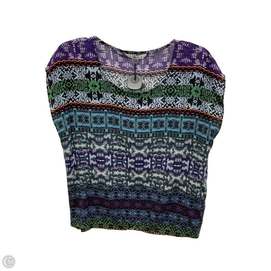 Top Short Sleeve By Cabi In Multi-colored, Size: M