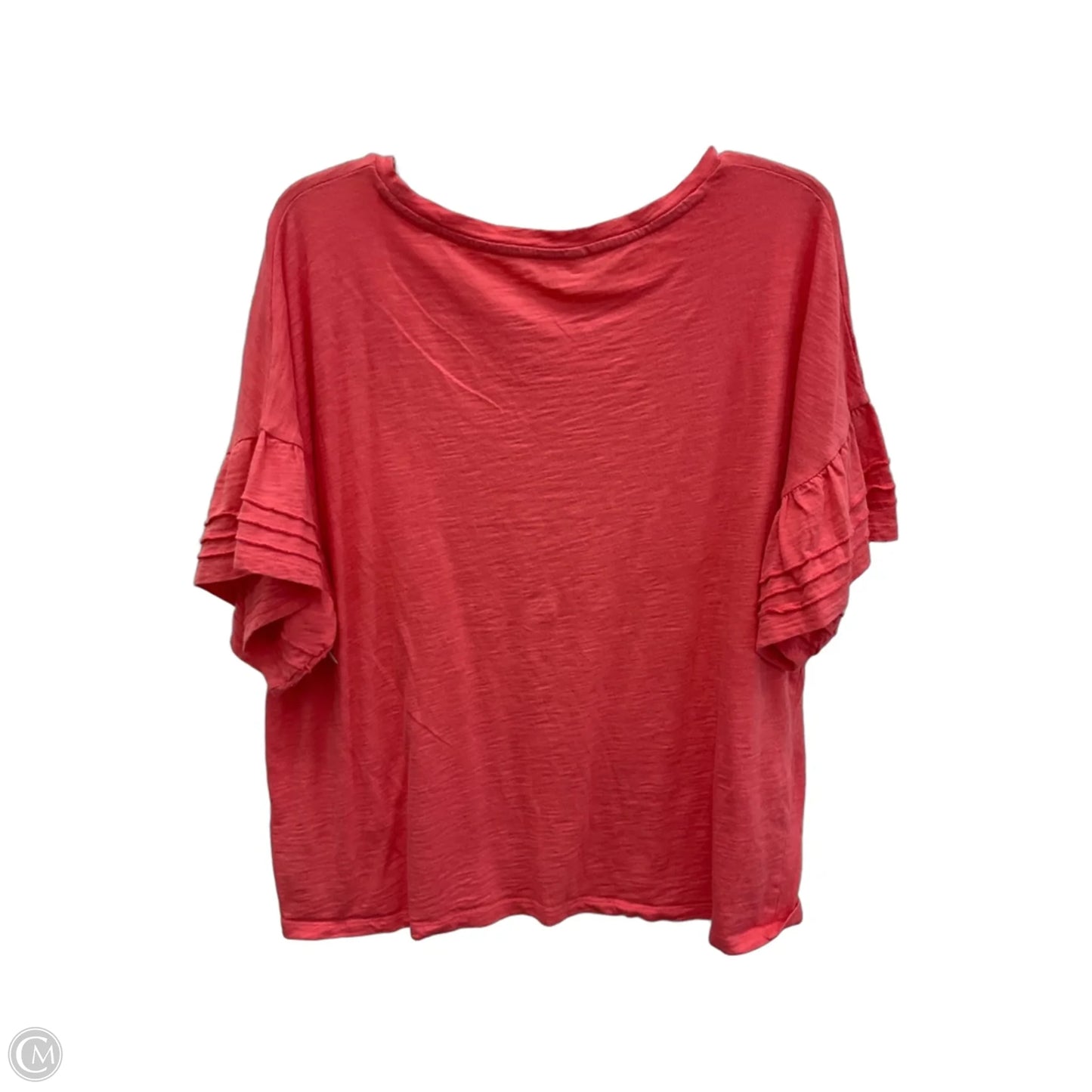 Top Short Sleeve By Gap In Coral, Size: Xl