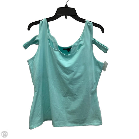 Top Sleeveless By Boston Proper In Aqua, Size: Xl