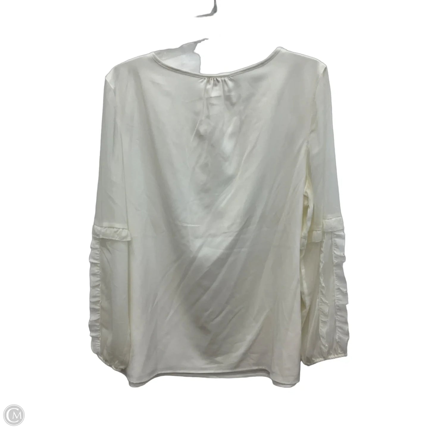 Top 3/4 Sleeve By Chicos In White, Size: L