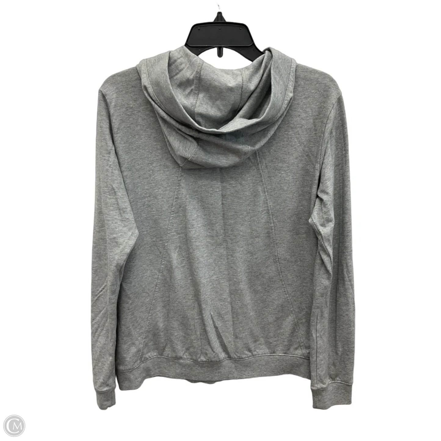 Athletic Jacket By Nike Apparel In Grey, Size: L