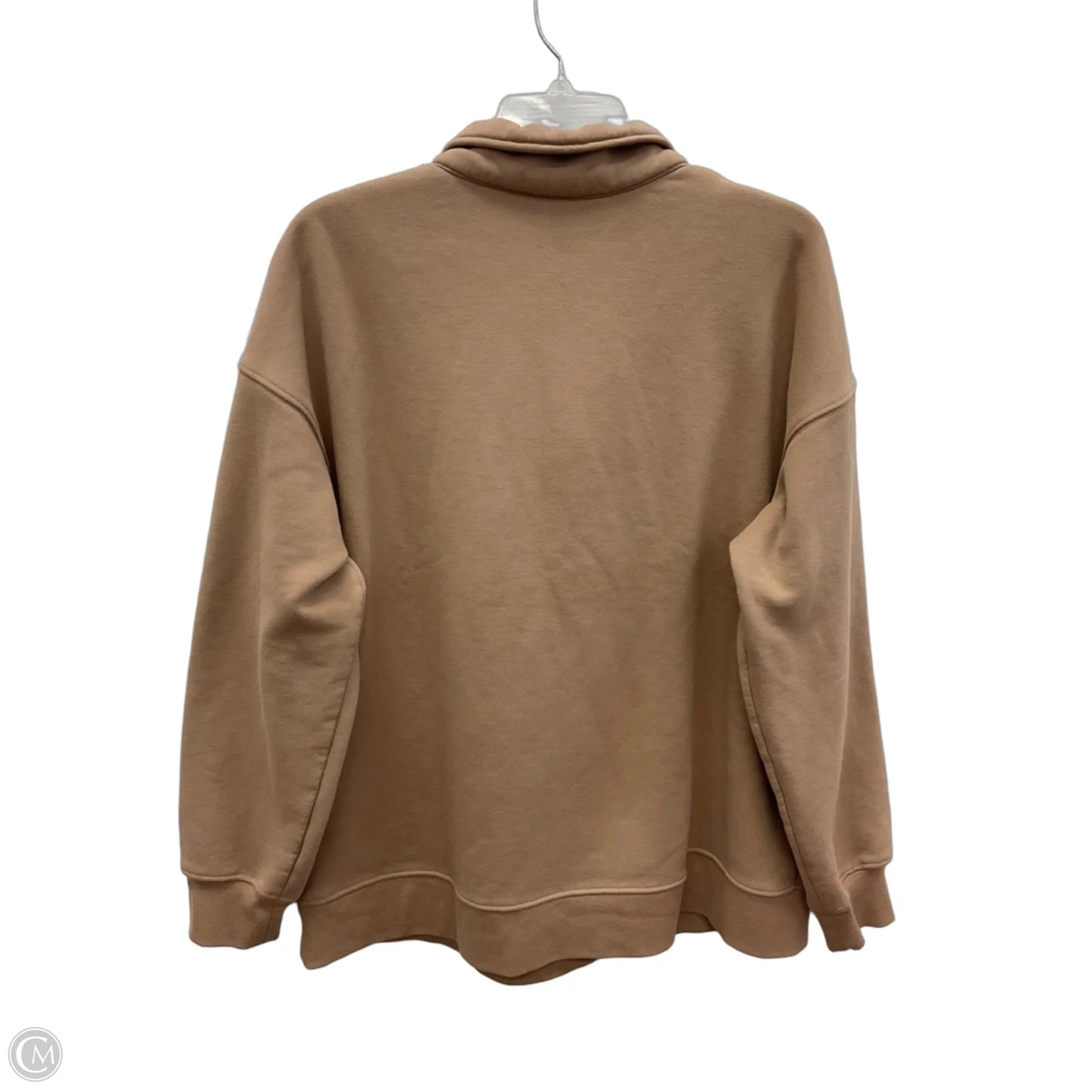Athletic Top Long Sleeve Collar By Mondetta In Brown, Size: Xl