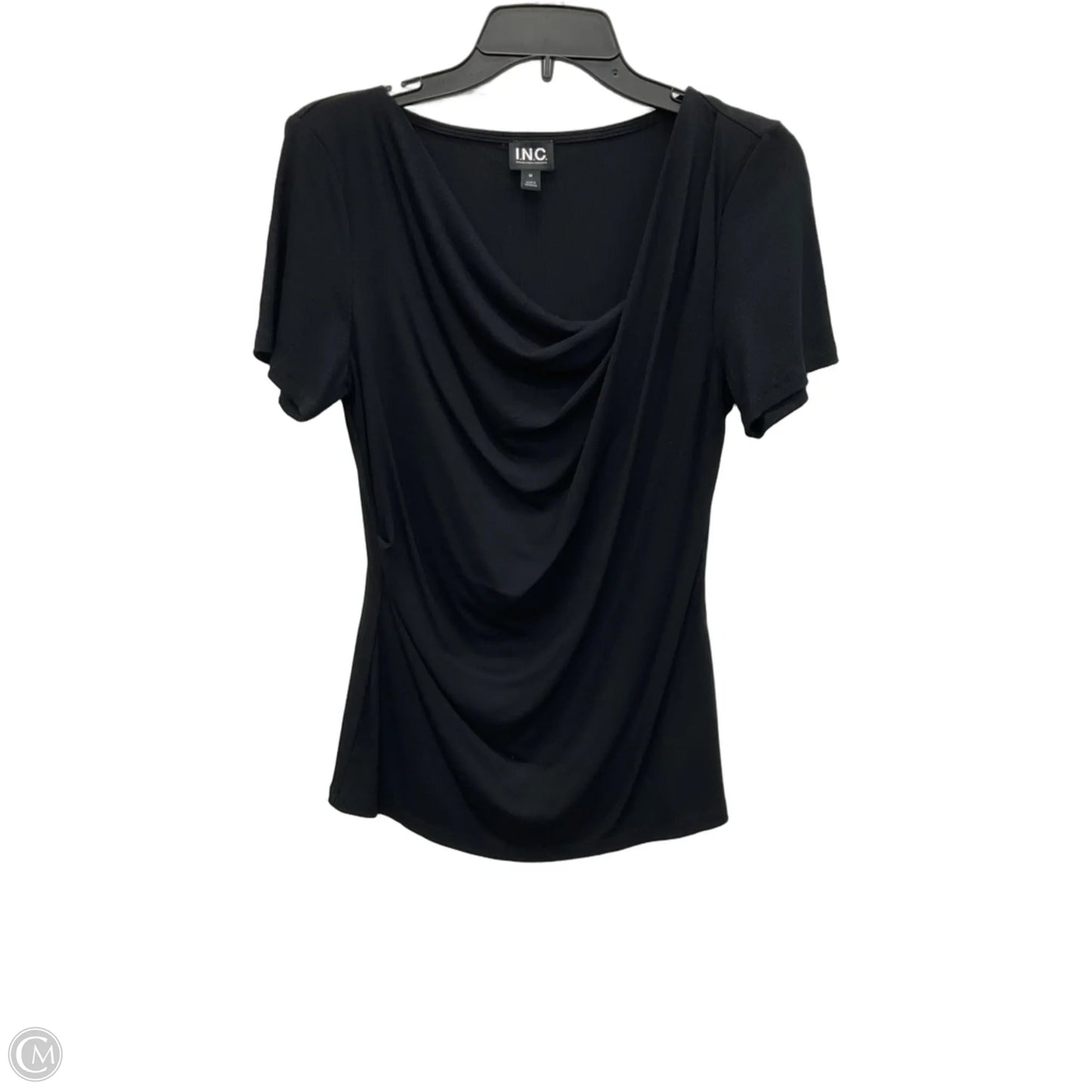 Top Short Sleeve By Inc In Blue, Size: M