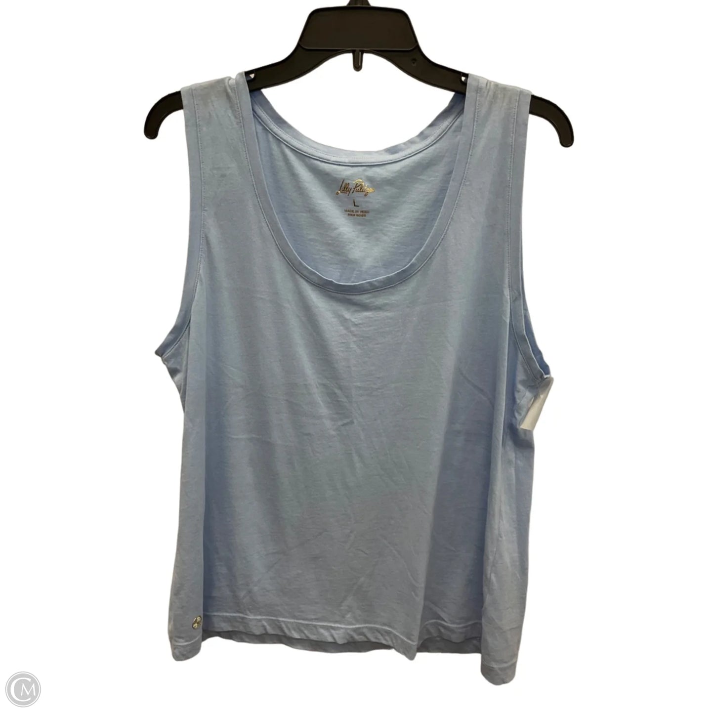 Tank Top Designer By Lilly Pulitzer In Blue, Size: L