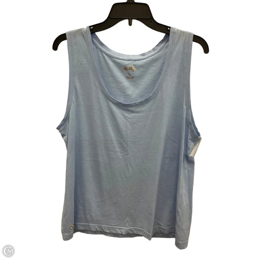 Tank Top Designer By Lilly Pulitzer In Blue, Size: L