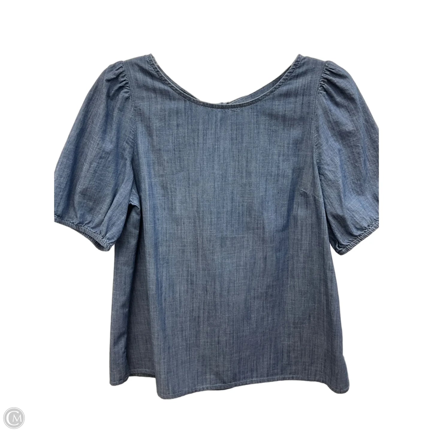 Top Short Sleeve By Talbots In Blue, Size: Mp