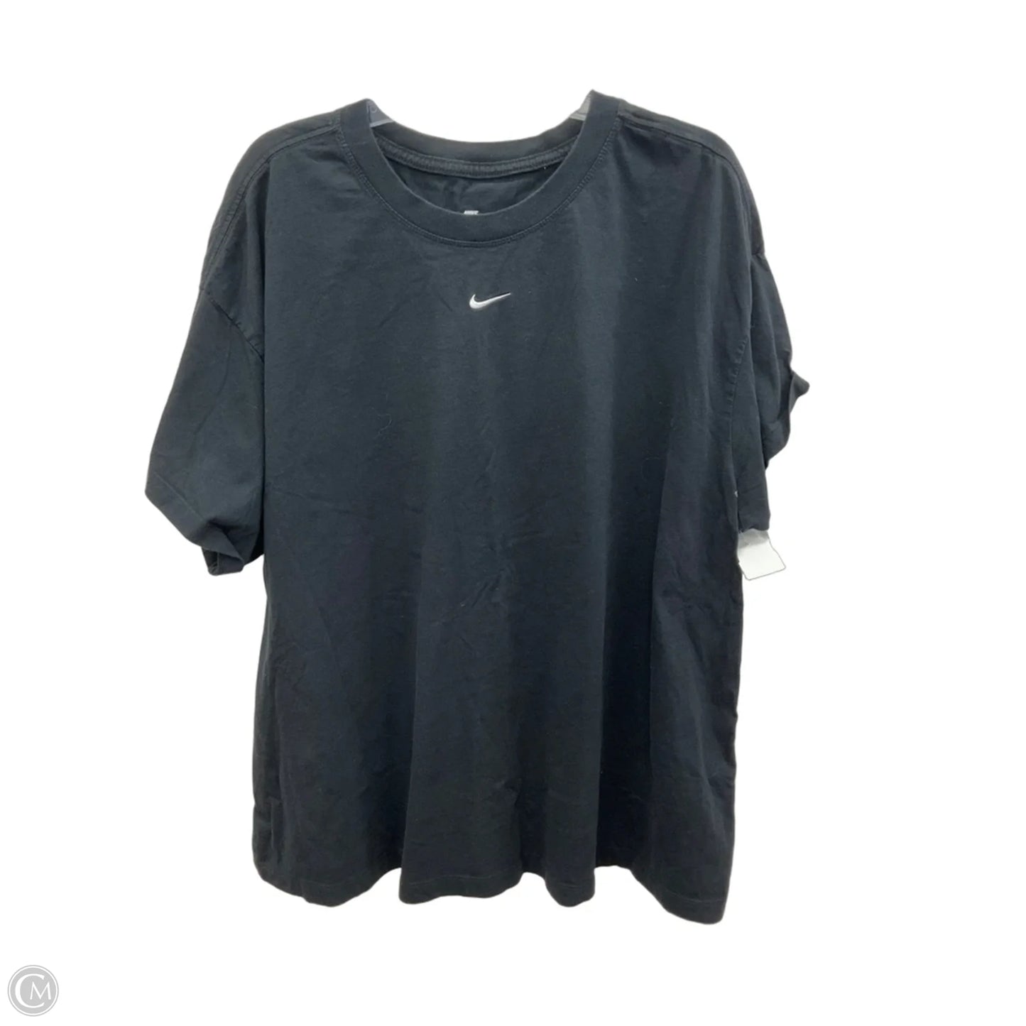 Athletic Top Short Sleeve By Nike Apparel In Black, Size: 3x