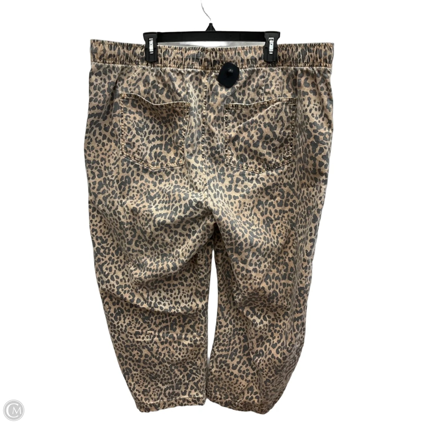 Jeans Wide Leg By Gap In Animal Print, Size: Xxl