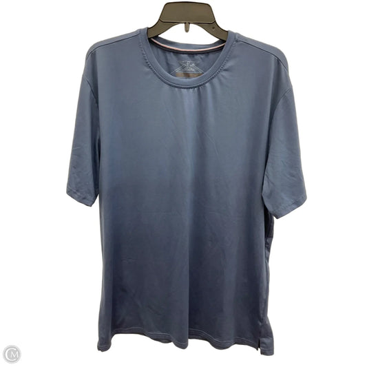 Athletic Top Short Sleeve By Weatherproof In Blue, Size: Xl