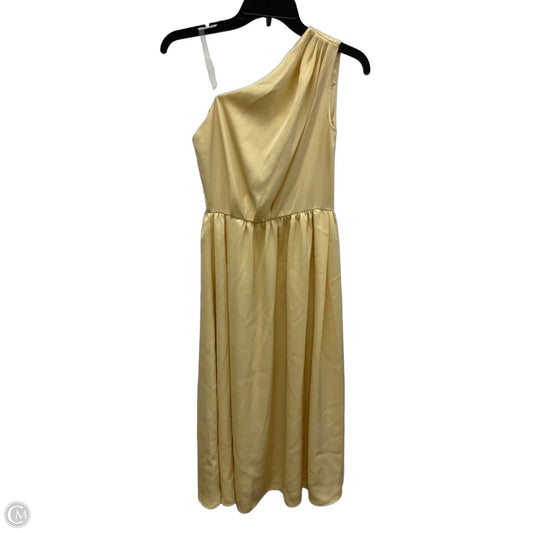 Dress Casual Midi By Cmf In Yellow, Size: S