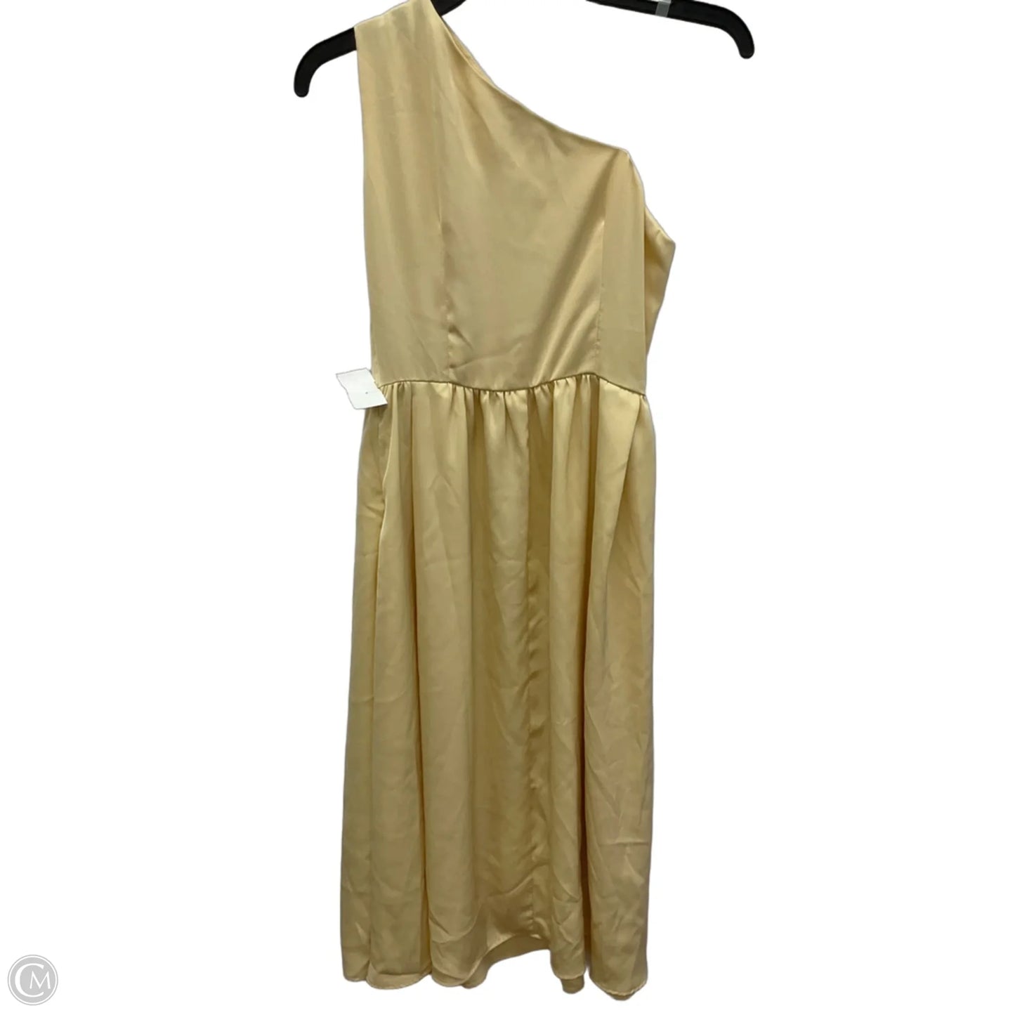 Dress Casual Midi By Cmf In Yellow, Size: S