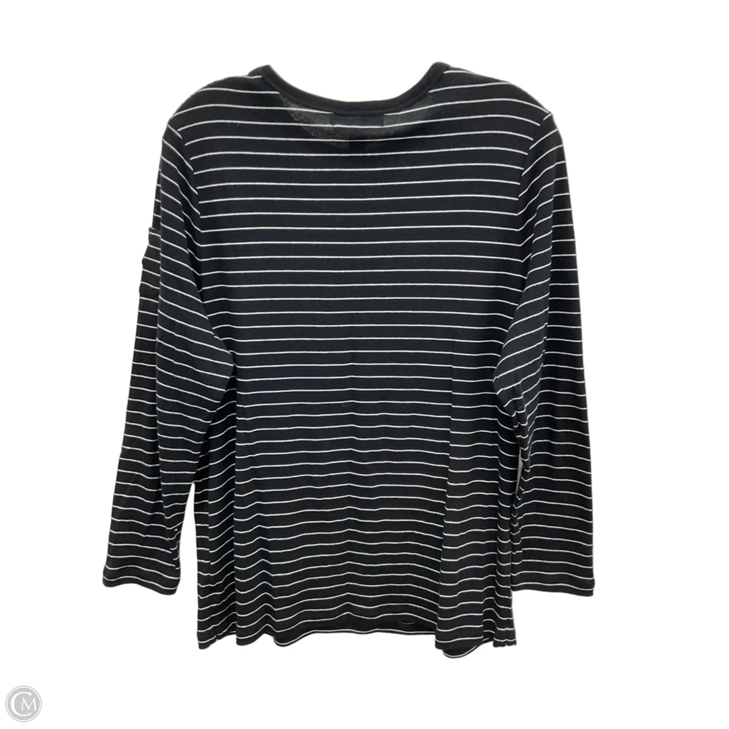Top Long Sleeve By Lauren By Ralph Lauren In Black, Size: 1x
