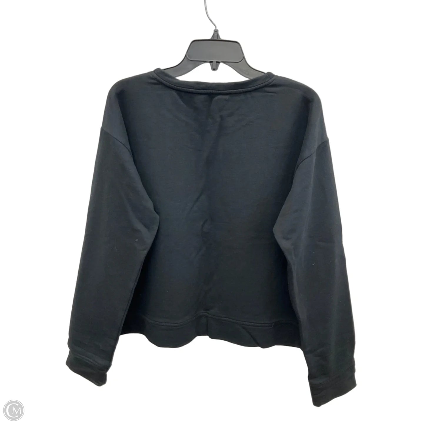 Athletic Top Long Sleeve Crewneck By Lauren By Ralph Lauren In Black, Size: Xl