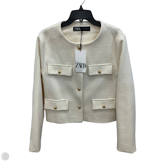 Jacket Other By Zara In Cream, Size: Xl