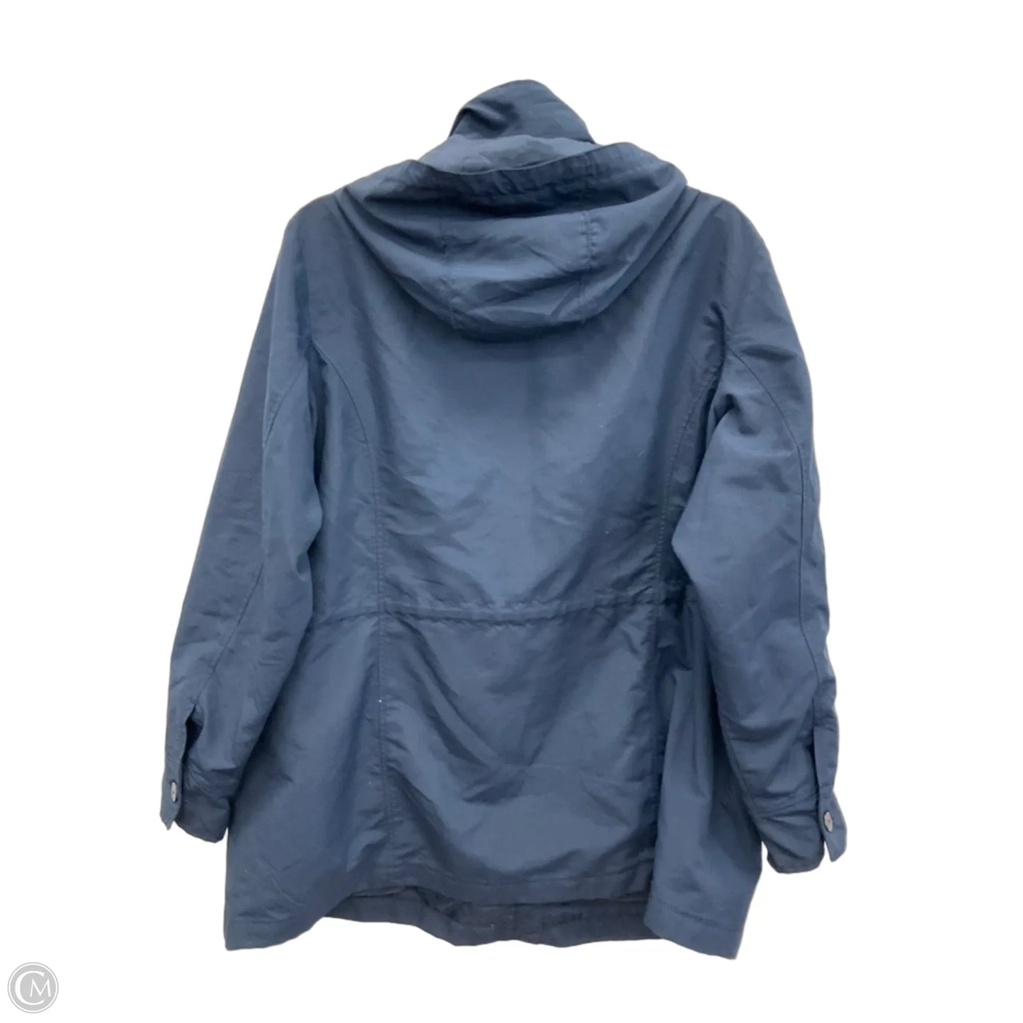 Coat Raincoat By Lands End In Navy, Size: 1x
