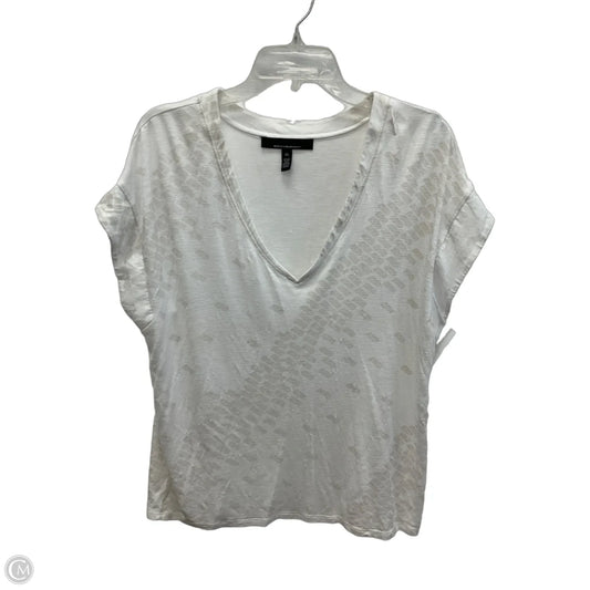Top Short Sleeve By White House Black Market In White, Size: Xl