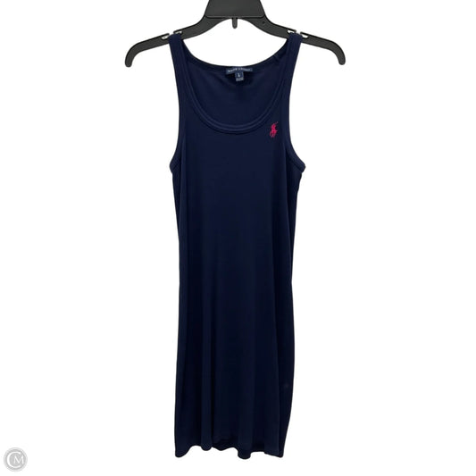 Dress Casual Maxi By Ralph Lauren In Navy, Size: L
