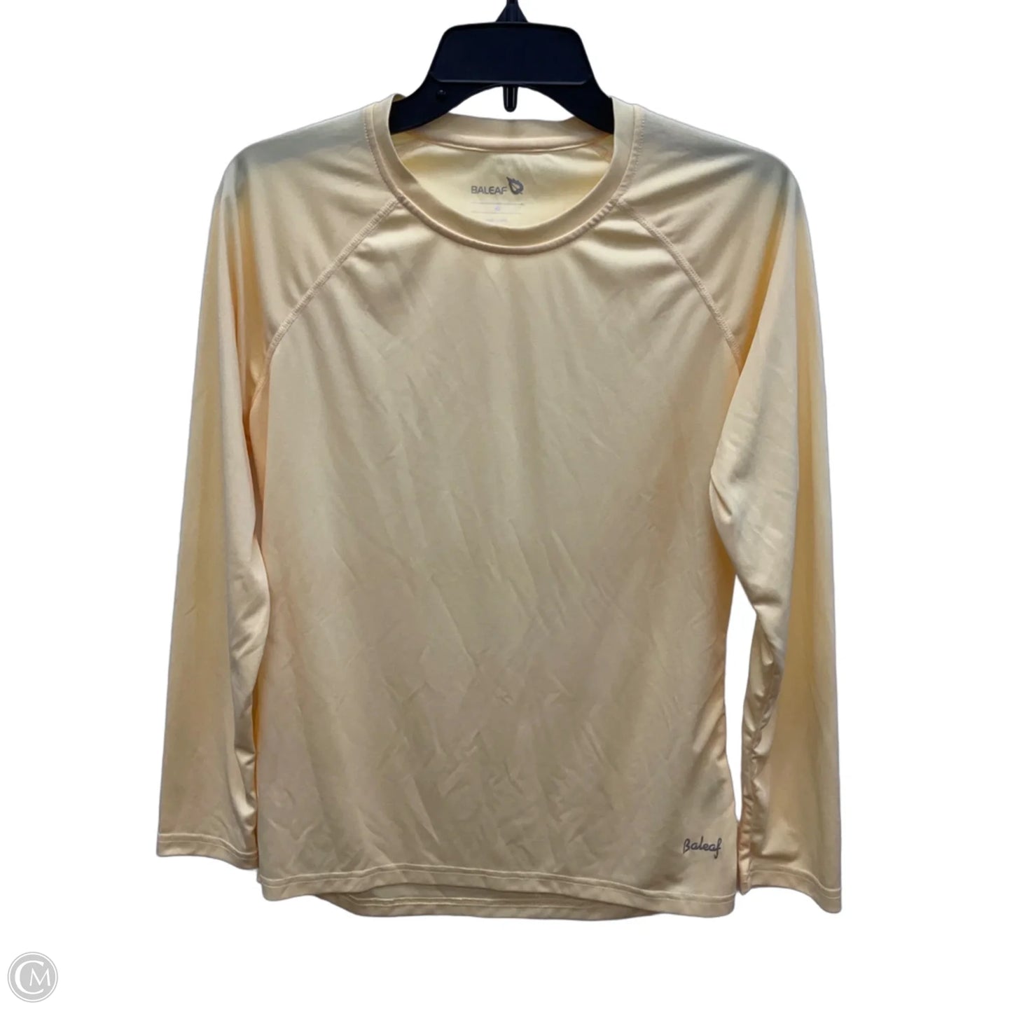 Athletic Top Long Sleeve Collar By Baleaf In Yellow, Size: M