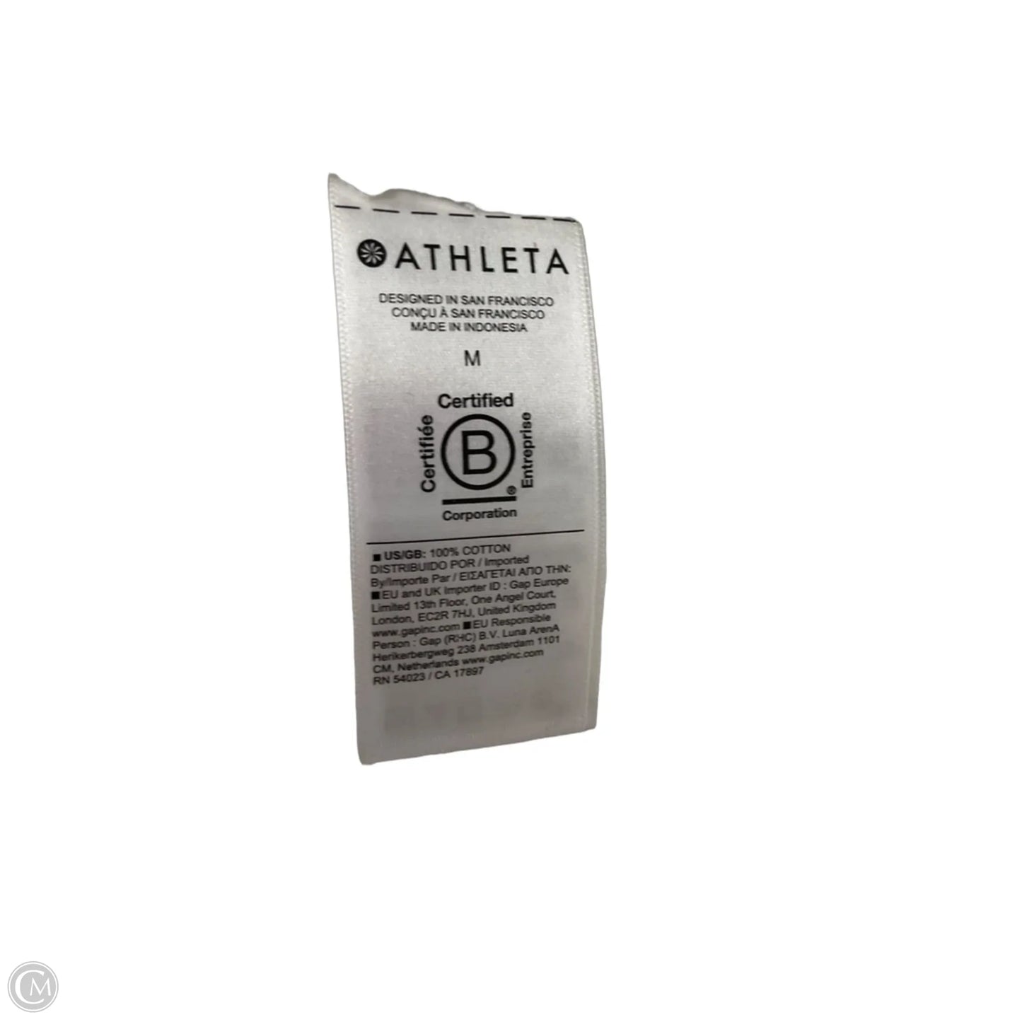 Top Short Sleeve By Athleta In Grey, Size: M