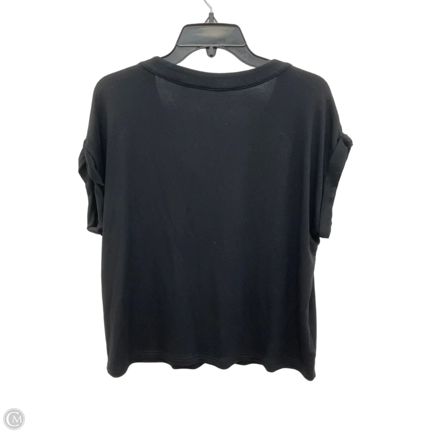 Top Short Sleeve By Lou And Grey In Black, Size: L