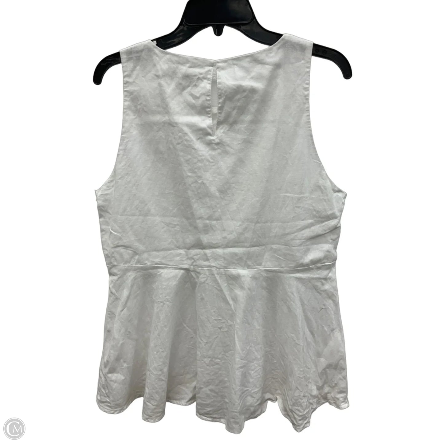 Top Sleeveless By Loft In White, Size: M
