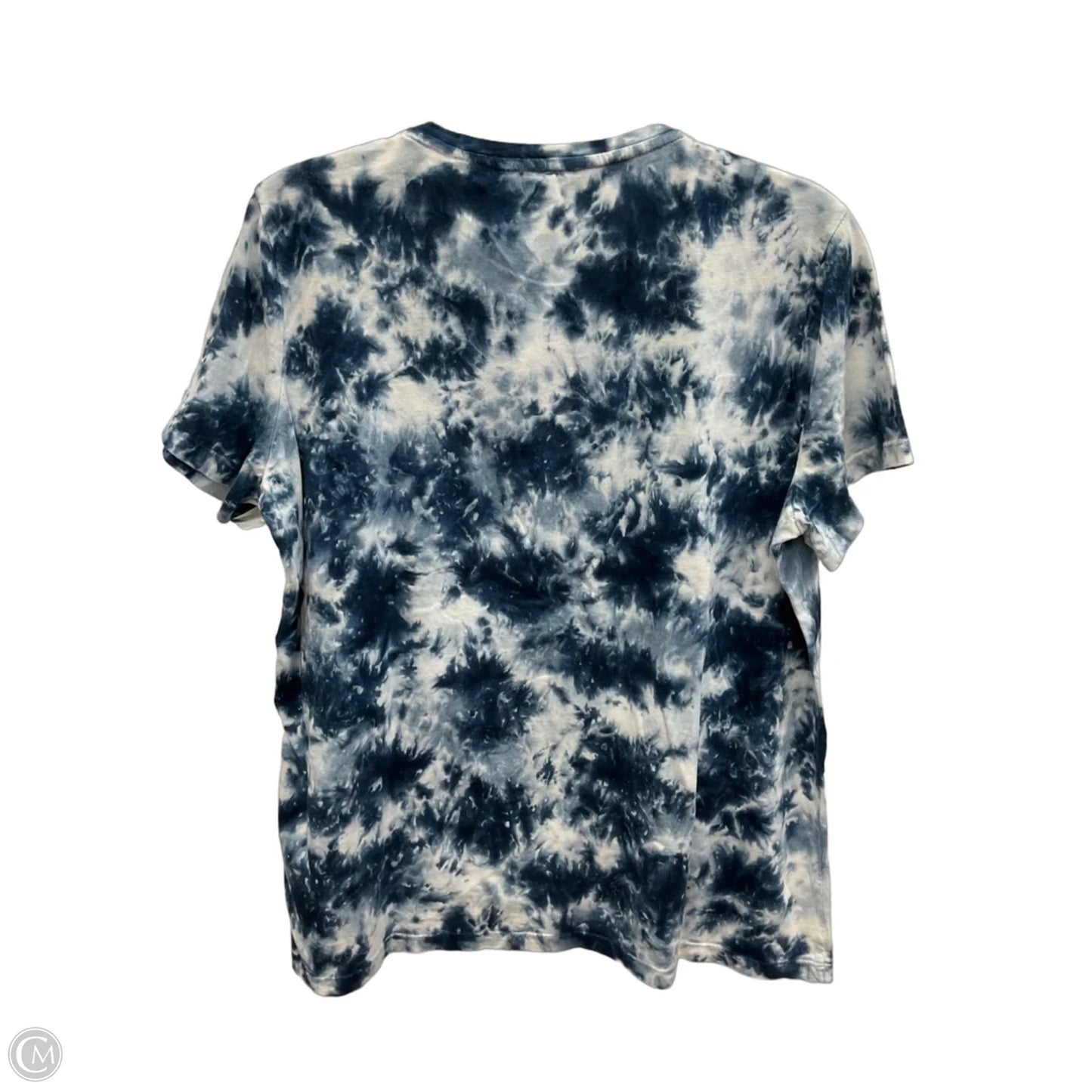 Top Short Sleeve By Lauren By Ralph Lauren In Tie Dye Print, Size: Xl