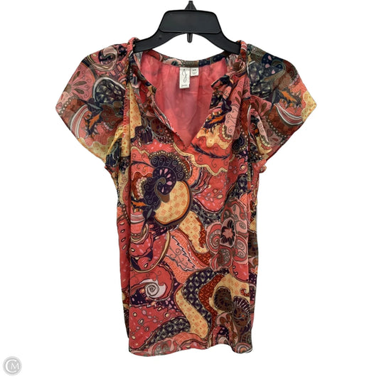 Top Short Sleeve By Joie In Pink, Size: S