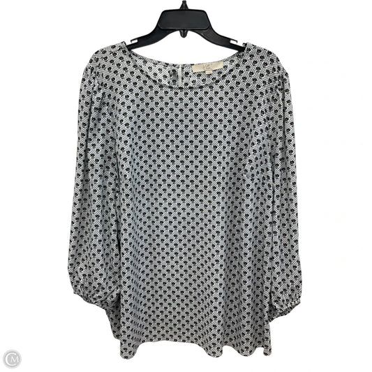 Top Long Sleeve By Loft In Black, Size: Xxl