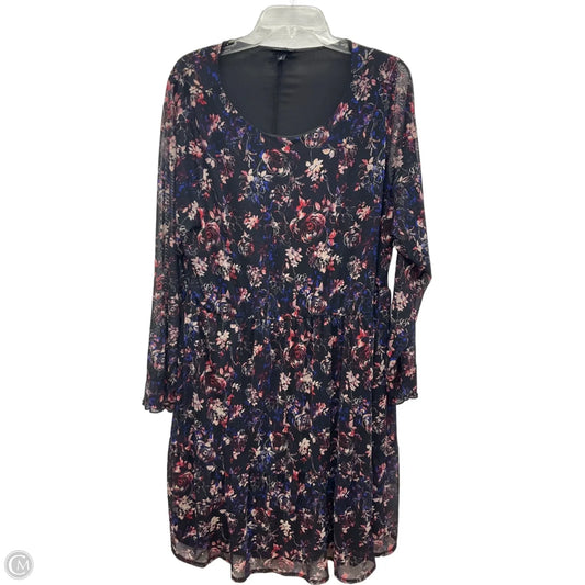 Dress Casual Midi By Torrid In Floral Print, Size: 3x