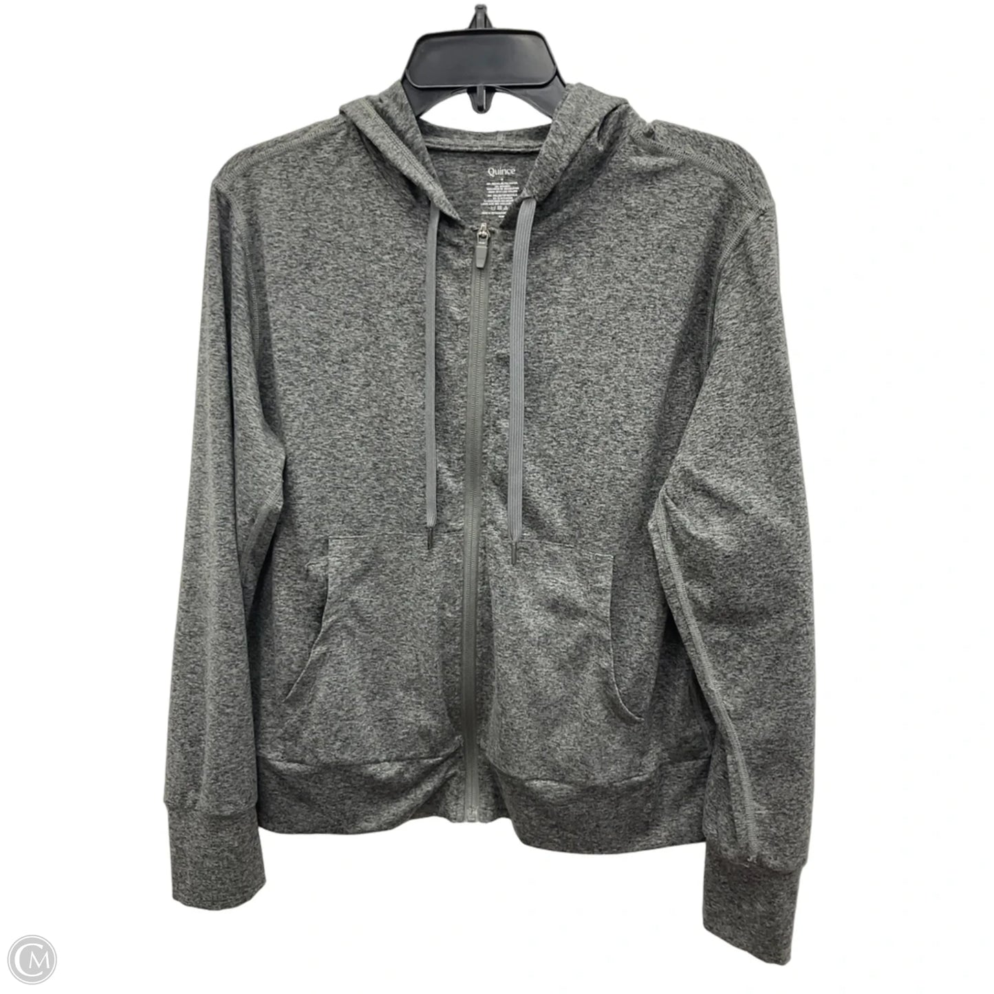 Athletic Jacket By Quince In Grey, Size: M
