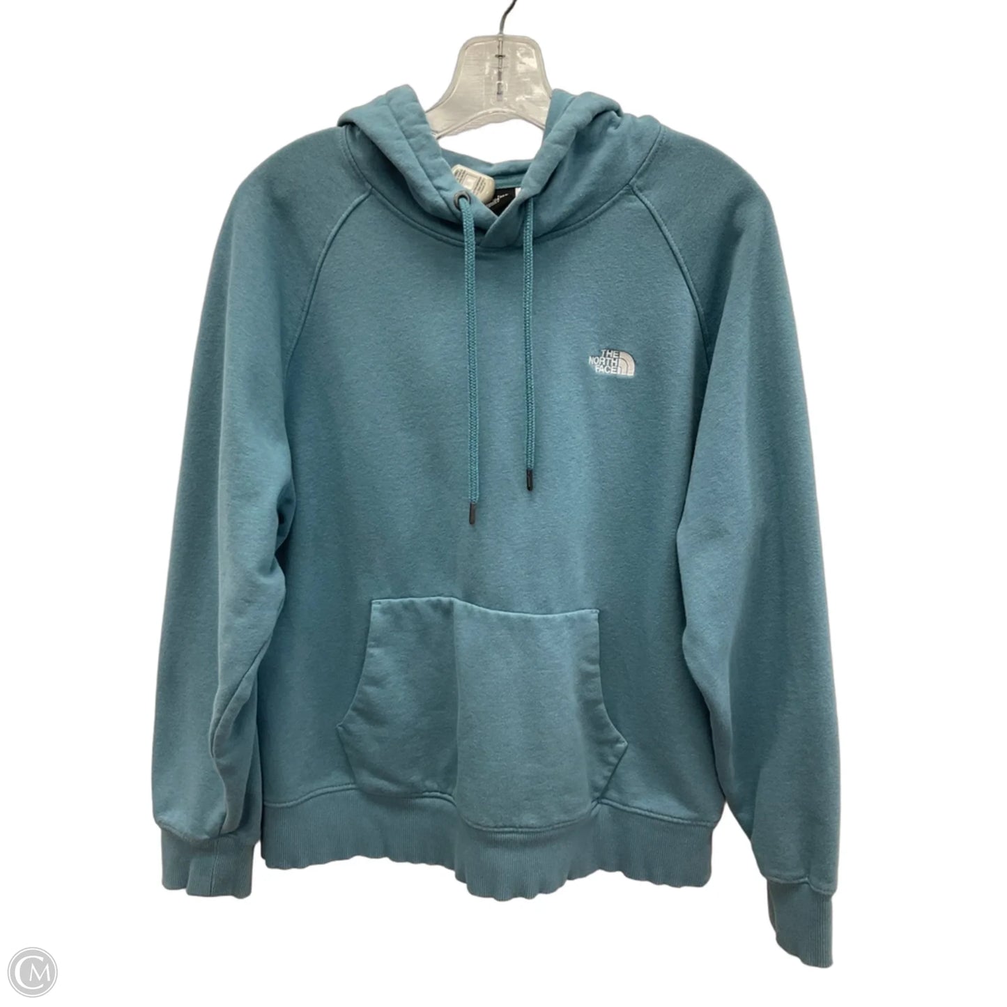 Athletic Sweatshirt Hoodie By The North Face In Blue, Size: L