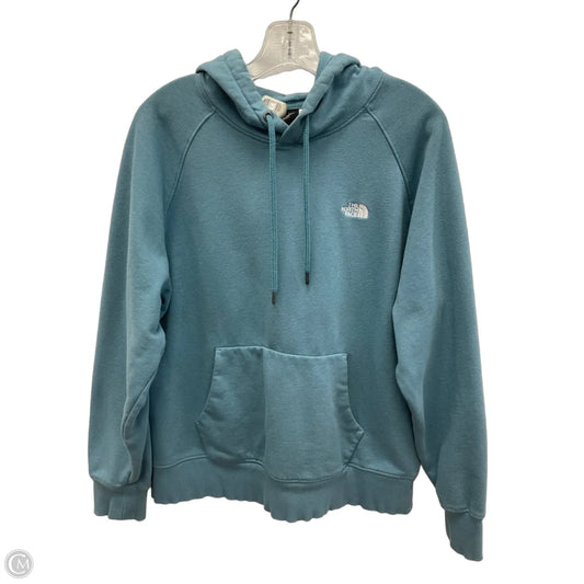 Athletic Sweatshirt Hoodie By The North Face In Blue, Size: L