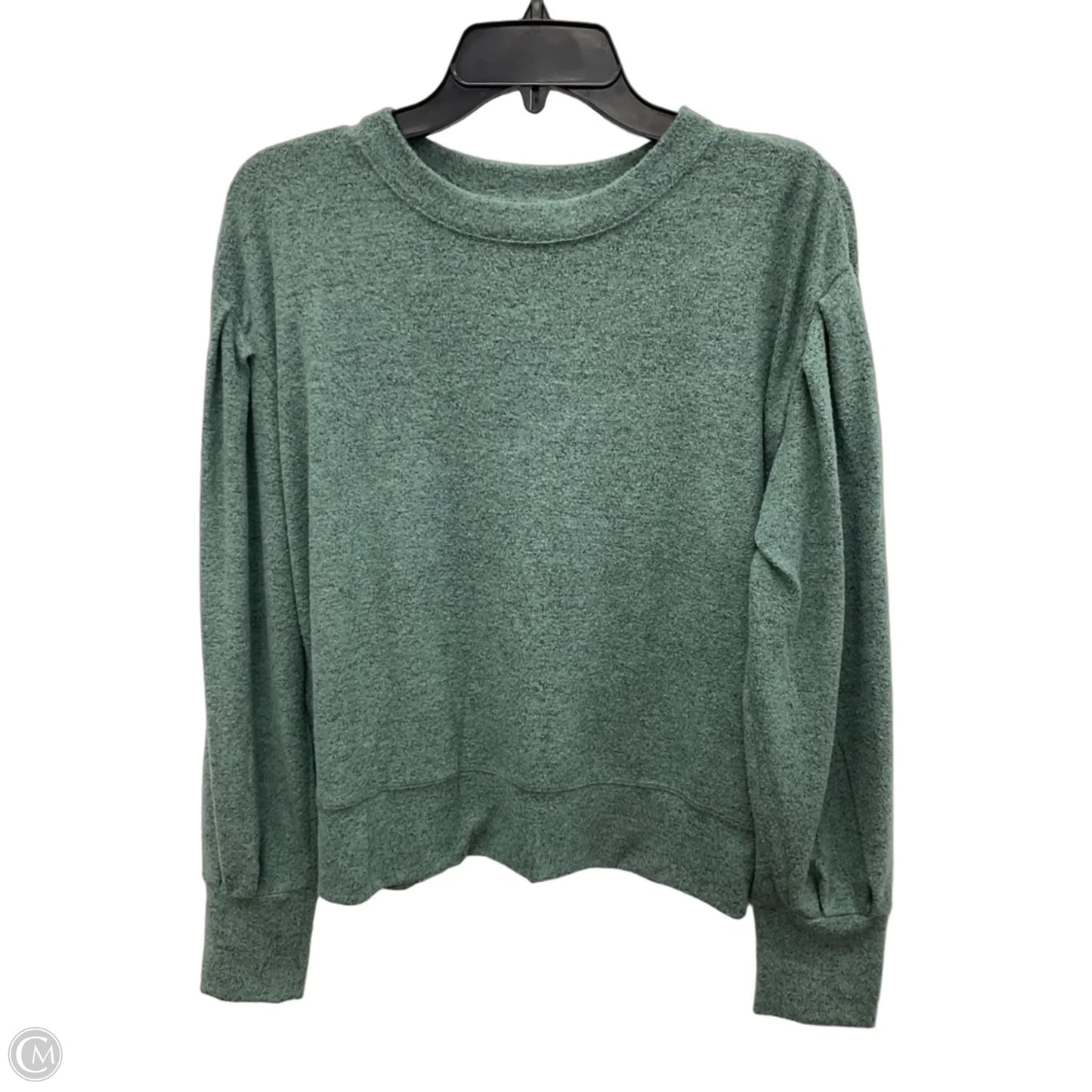 Athletic Top Long Sleeve Crewneck By Cmb In Green, Size: M